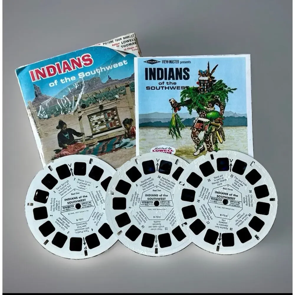 Vintage Sawyer’s View-Master Indians of the Southwest Complete 3 Reels Booklet